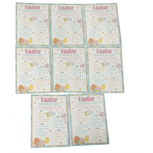 Easter scavenger hunt Cards